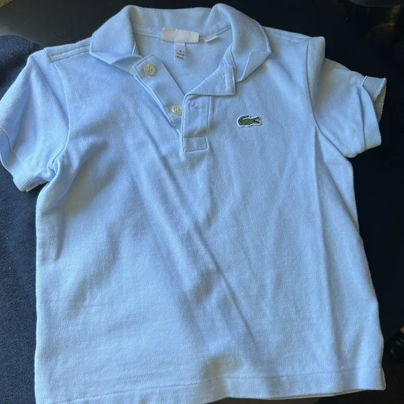 Lacoste Blue Polo Shirt Casual Cotton Top - Picture 2 of 3